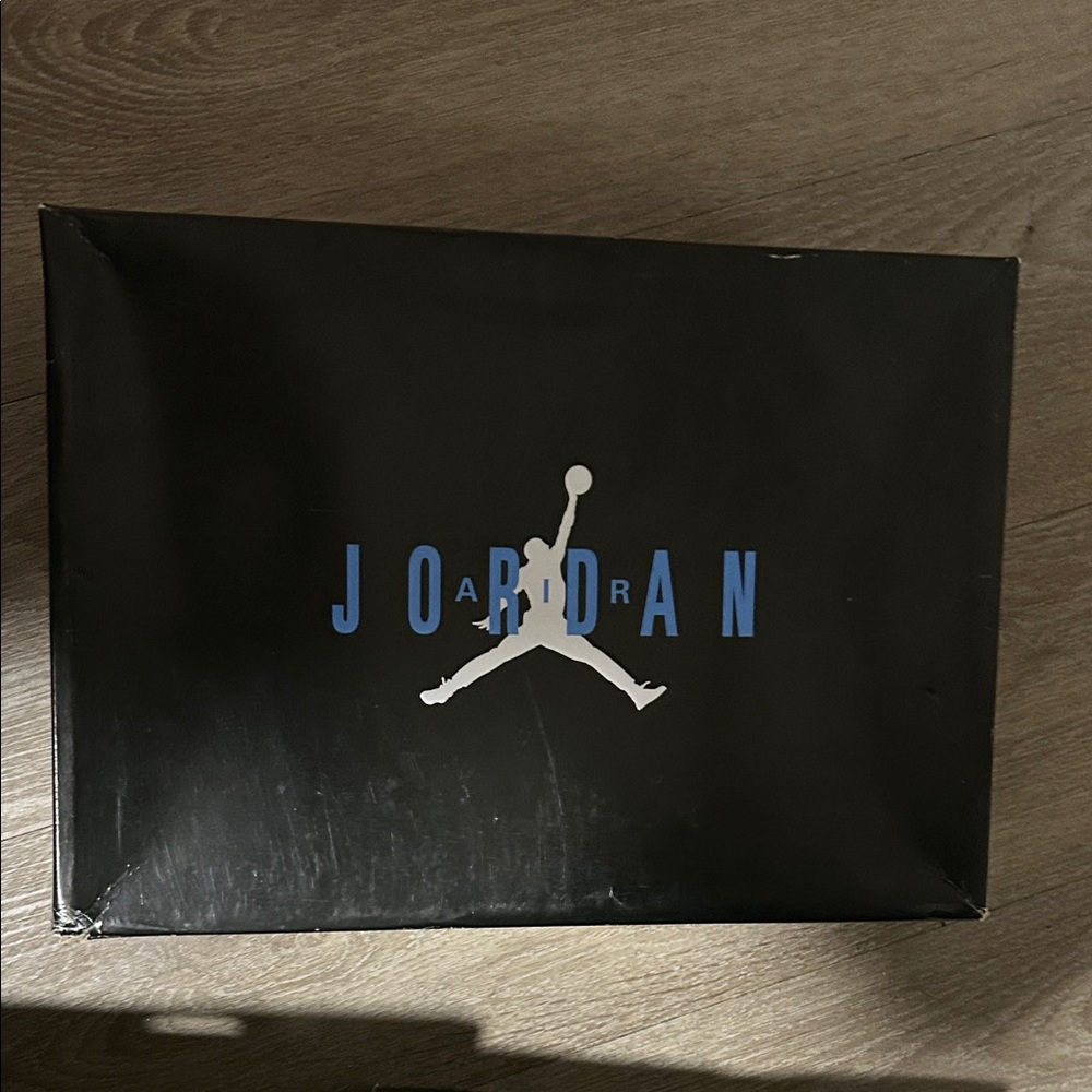 Jordan Black and Blue Shoe Box